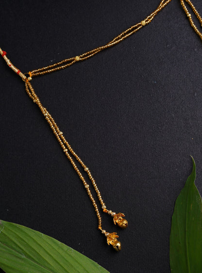 Traditional ethnic for baby boy vratabandha upnayan  munj mauji bandhan pearl pearl chain pendant handmade handcrafted golden multi color beaded batu paithani double layer triple layer glass beads bhikshawal  bhikbali mundavalya kanthi jholi panche gamacha towel janav yadnyopavit brooch cotton clip on soval chaddi inner pant     