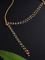 Mundavalya is a forehead ornament worn by Batu for Vratabandh/Munj/Upnayan/Thread Ceremony. Mundavalya,kanthi,bhikbali,topi,pagdi are boys accessories exclusively designed using Pearls,glass beads,jadau & gold plated findings for Batu,for Upanayan/Vratabandha/munj /thread ceremony.