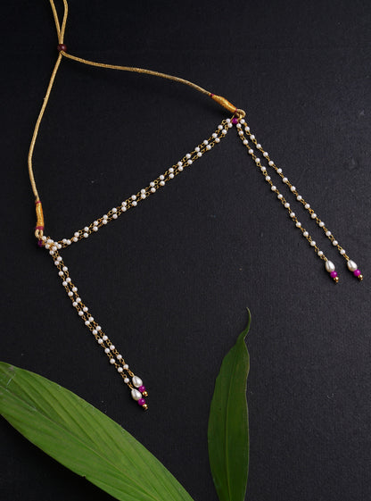 Traditional ethnic for baby boy vratabandha upnayan  munj mauji bandhan pearl pearl chain pendant handmade handcrafted golden multi color beaded batu paithani double layer triple layer glass beads bhikshawal  bhikbali mundavalya kanthi jholi panche gamacha towel janav yadnyopavit brooch cotton clip on soval chaddi inner pant     