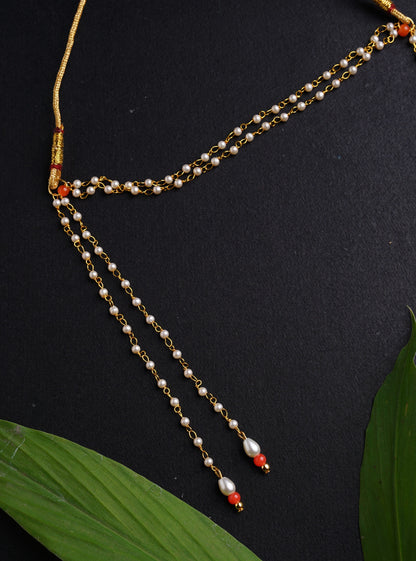 Traditional ethnic for baby boy vratabandha upnayan  munj mauji bandhan pearl pearl chain pendant handmade handcrafted golden multi color beaded batu paithani double layer triple layer glass beads bhikshawal  bhikbali mundavalya kanthi jholi panche gamacha towel janav yadnyopavit brooch cotton clip on soval chaddi inner pant     