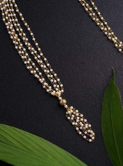 Janav / Yagnopavit / Sacred Thread with Hammered dotted gold plated bead Soyara Ethnics Studio