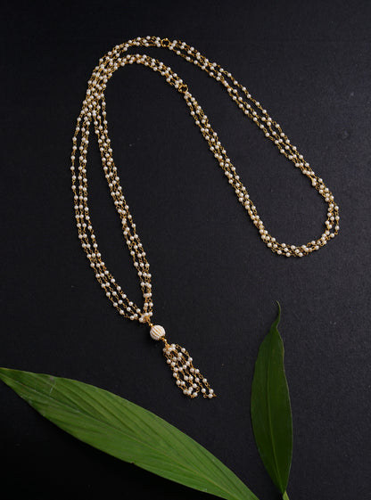 Janav / Yagnopavit / Sacred Thread with Pearls embellished bead Findings Soyara Ethnics Studio