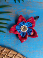 Accessories gifts fancy traditional ethnic hair accessories for kids trendy handmade hairclip fabric hair accessories hair band head band brocade handcrafted hair pin hair accessory tic-tac clips matching assorted mix n match pearl multicolour metal golden bow rubber band      
