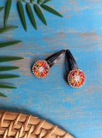 Accessories gifts fancy traditional ethnic hair accessories for kids trendy handmade hair clip fabric hair accessories hair band head band brocade handcrafted hair pin hair accessory tic-tac clips matching assorted mix n match pearl multicolour metal golden bow rubber band      